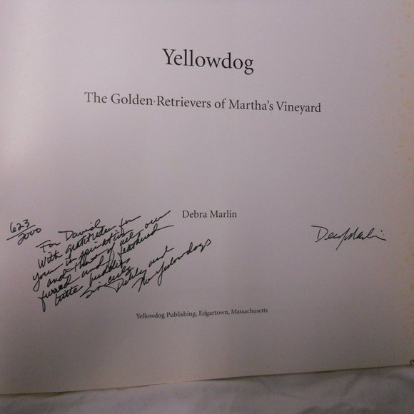1ed Signed #d Yellow Dog book Martha's Vineyard - Picture 3 of 4